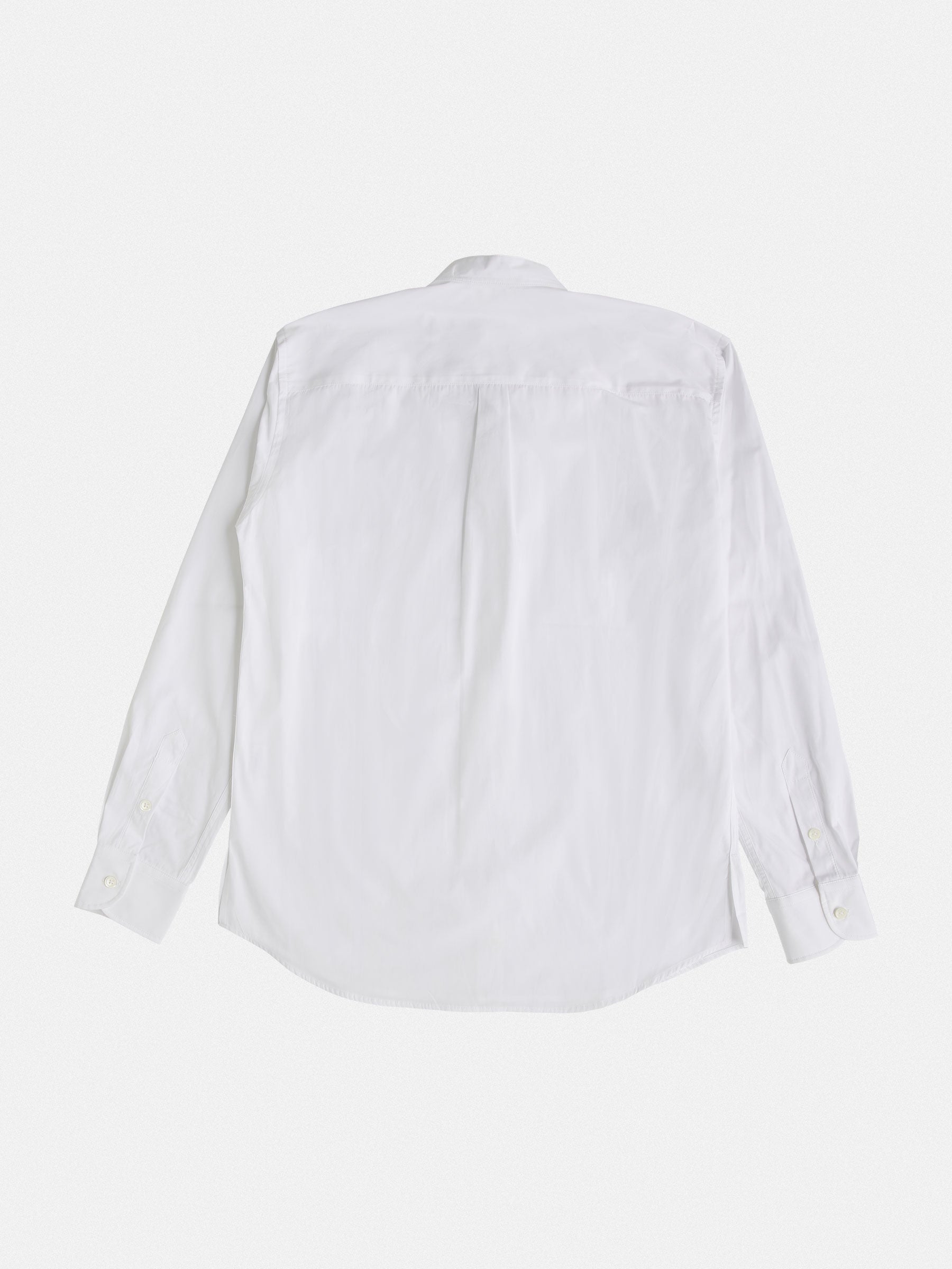 white mao collar shirt
