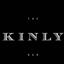 Black background with The Kinly Bar written in white, stylized text.